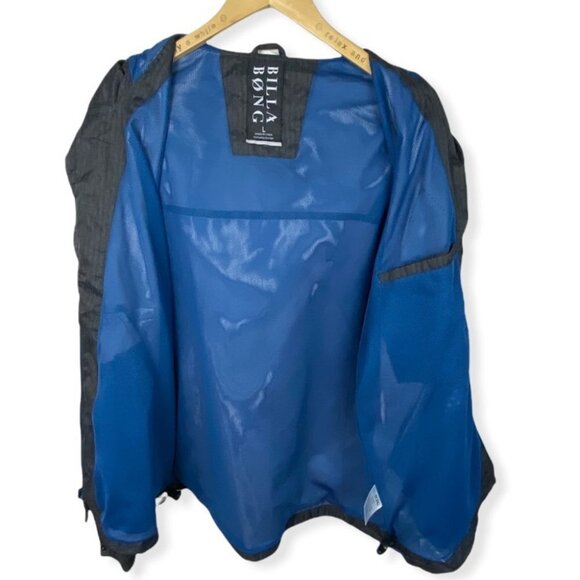 Billabong Soft Shell Jacket Blue Vented Mens Size Large Windbreaker Full Zipper - Picture 3 of 14